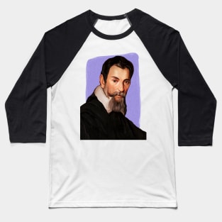 Italian Composer Claudio Monteverdi illustration Baseball T-Shirt